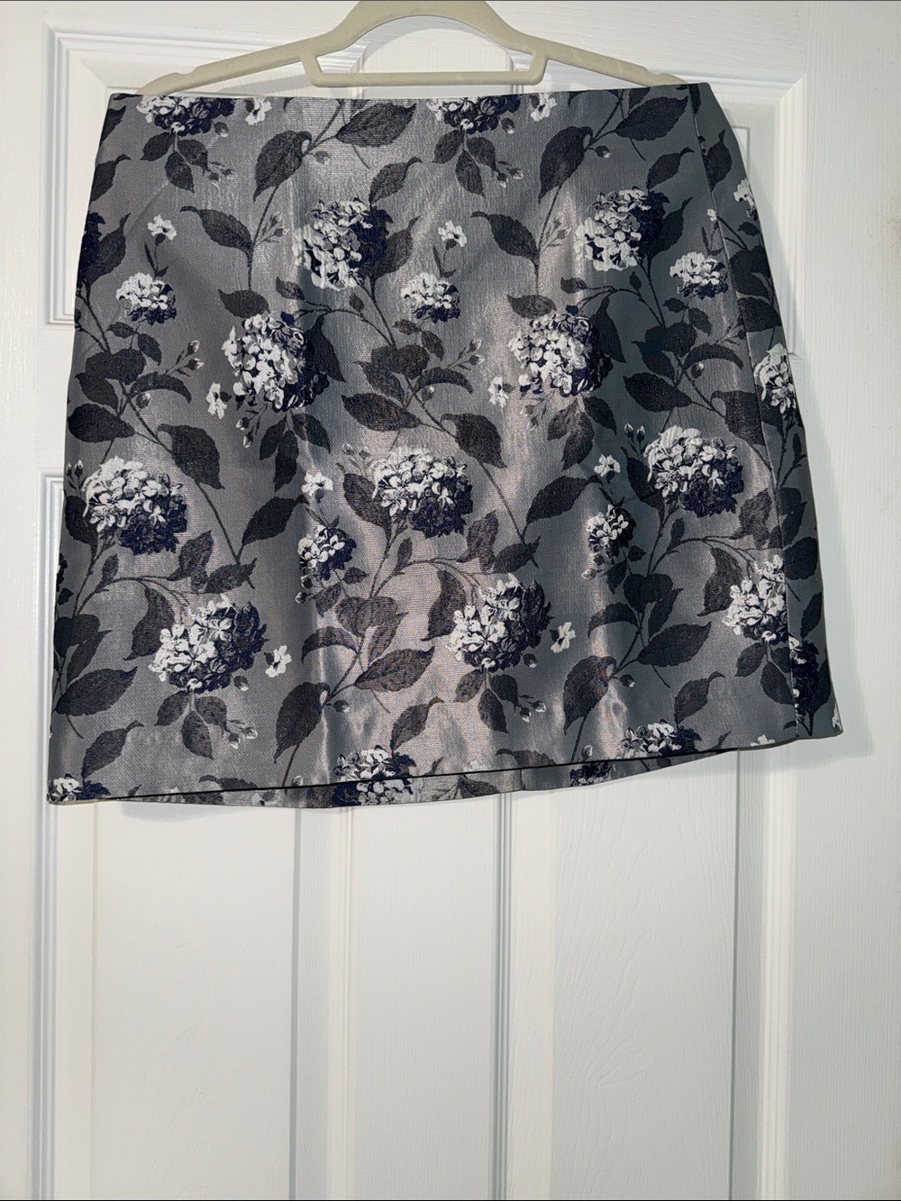 LOFT Outlet Light Blue and silver skirt